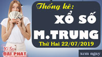 Thống Kê Xổ Số Miền Trung 22/07 - Thống Kê XSMT Thứ 2 Ngày 22/07/2019