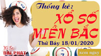 Thống Kê XSMB 18/01/2020 - Thống Kê Xổ Số Miền Bắc Thứ 7 Ngày 18/01/2020
