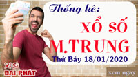 Thống Kê Xổ Số Miền Trung 18/01 - Thống Kê XSMT Thứ 7 Ngày 18/01/2020