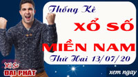 Thống Kê Xổ Số Miền Nam 13/07/2020 - Thống Kê XSMN Thứ 2 Ngày 13/07/2020