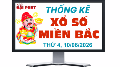Thống Kê XSMB 10/06/2026 Thứ 4 - Phân Tích Kết Quả Xổ Số Miền Bắc 30 Ngày Gần Nhất