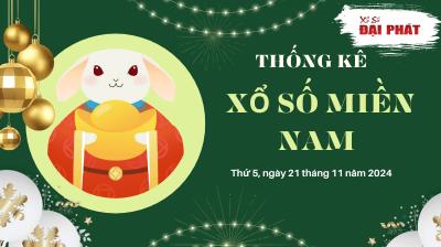 Thống Kê Xổ Số Miền Nam 21/11/2024 - Thống Kê XSMN Thứ 5 Ngày 21/11/2024