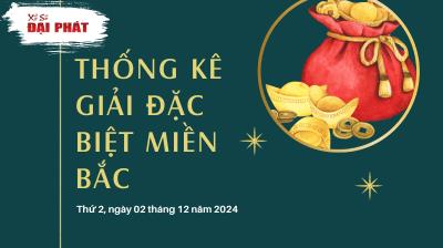 Thống Kê Giải Đặc Biệt Miền Bắc Hôm Nay Thứ 2 Ngày 02/12/2024