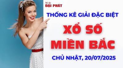 Thống Kê Giải Đặc Biệt Miền Bắc Hôm Nay Chủ Nhật Ngày 20/07/2025