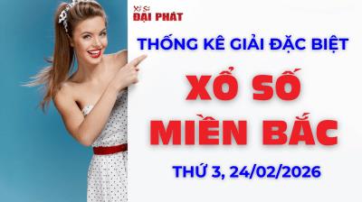 Thống Kê Giải Đặc Biệt Miền Bắc Hôm Nay Thứ 3 Ngày 24/02/2026