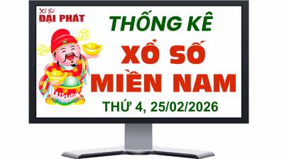Thống Kê Xổ Số Miền Nam 25/02/2026 - Thống Kê XSMN Thứ 4 Ngày 25/02/2026