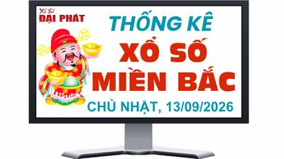 Thống Kê XSMB 13/09/2026 Chủ nhật - Phân Tích Kết Quả Xổ Số Miền Bắc 30 Ngày Gần Nhất
