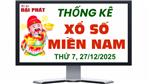Thống Kê Xổ Số Miền Nam 27/12/2025 - Thống Kê XSMN Thứ 7 Ngày 27/12/2025