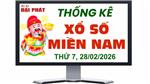 Thống Kê Xổ Số Miền Nam 28/02/2026 - Thống Kê XSMN Thứ 7 Ngày 28/02/2026