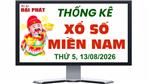 Thống Kê Xổ Số Miền Nam 13/08/2026 - Thống Kê XSMN Thứ 5 Ngày 13/08/2026